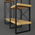 Solid Pine Argon Rack - Stylish and Spacious 3D model small image 3