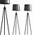 Modern Tripod Floor Lamp Set 3D model small image 2