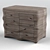 Wave Modern Chest Drawers 3D model small image 8