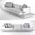 Bebitalia Dock: Sleek and Stylish Sofa 3D model small image 3