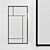 Versatile Glass Partition: 71 Inches - Customizable Design 3D model small image 1