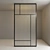 Versatile Glass Partition: 71 Inches - Customizable Design 3D model small image 2