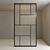 Title: Customizable Glass Partition with Refined Metal Design 3D model small image 2