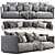 Lullaby Sofa: Stylish and Comfortable 3D model small image 3