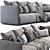 Lullaby Sofa: Stylish and Comfortable 3D model small image 5