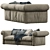 Baxter Alfred Soft: Sleek & Comfortable Sofa 3D model small image 4