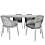 Elegant Marelli Dining Set 3D model small image 4