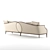 Elegant Feraud Mahogany Sofa 3D model small image 3