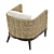 PALECEK Cameron Lounge Chair: Elegant and Stylish 3D model small image 3