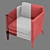 PALECEK Cameron Lounge Chair: Elegant and Stylish 3D model small image 5