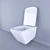 Modern Flush Toilet 3D model small image 1