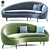 Ethereal Curved Sofa 3D model small image 1