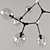 Elegant Organic Black Chandelier 3D model small image 4