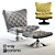Contemporary Deltoid Armchair: Stylish Comfort in 3D 3D model small image 2