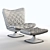 Contemporary Deltoid Armchair: Stylish Comfort in 3D 3D model small image 5