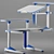 Adjustable Hydraulic Study Table 3D model small image 4