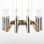 Anzazo Berga Modern Chandelier 3D model small image 2