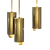 Brass Cylinder Pendant with Mobile Bottom Lid (13 cm) 3D model small image 1