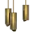 Brass Cylinder Pendant with Mobile Bottom Lid (13 cm) 3D model small image 2