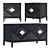 Elegant Samuel Console & Drawer 3D model small image 1