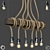 Rustic Rope Pendant Light 3D model small image 1
