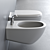 Flaminia Spin Wall-Hung Toilet & Bidet 3D model small image 2