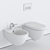 Flaminia Spin Wall-Hung Toilet & Bidet 3D model small image 5