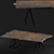 Live Edge Walnut Slab Dining Table 3D model small image 2