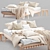 Ultimate Linen Bed: A Magical Dream 3D model small image 1