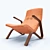 Sleek Zen Crasshopper Chair 3D model small image 4
