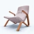 Sleek Zen Crasshopper Chair 3D model small image 6