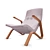 Sleek Zen Crasshopper Chair 3D model small image 7