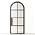 Stylish Arch Single Door 3D model small image 2