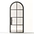 Stylish Arch Single Door 3D model small image 3