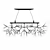 Sleek Crystal Pendant Lamp 3D model small image 4