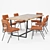 Modern Cool Dining Table 3D model small image 1