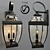 Bellevue Outdoor Wall Sconce: Modern Elegance 3D model small image 1