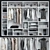 Sleek Sipario Wardrobe by Pianca 3D model small image 1