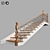 Elegant Classic Staircase 3D model small image 9