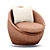 Modern Oval Nest Bergere 3D model small image 1