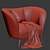 PBR Configured Leather Armchair 3D model small image 4