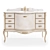 Sophie Bathroom Cabinet: Handcrafted Elegance 3D model small image 2