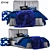 Soft Baby Bed: 2 Colors, Fur Included 3D model small image 5