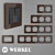 Werkel Favorit Glass Frames (Mocha) 3D model small image 1