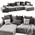 Indera Sofa Weeknd: Modern Comfort for Your Home 3D model small image 1