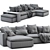 Indera Sofa Weeknd: Modern Comfort for Your Home 3D model small image 3