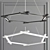 Sleek LED Metal Pendant Light 3D model small image 2