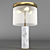 Elegant Marble and Brass Table Lamp 3D model small image 1