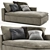 Indera Sofa in Sleek Design 3D model small image 1