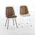 Modern Zanotta June Chairs 3D model small image 2